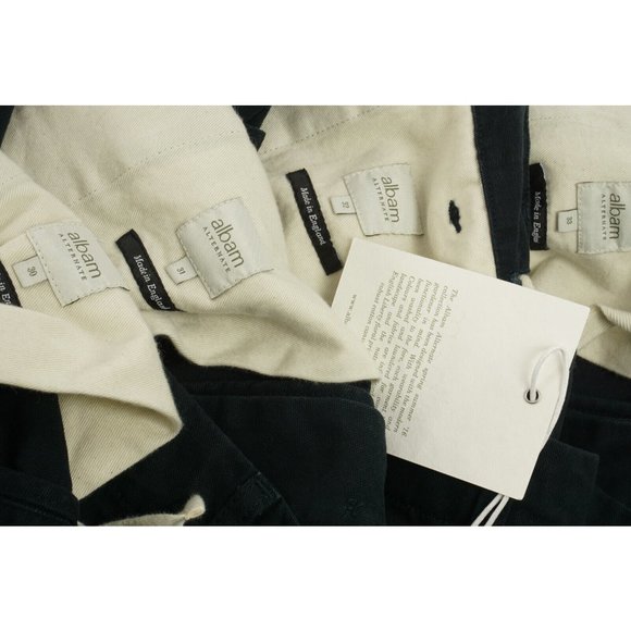 New albam Men's  31 / 32 / 33 8" Blue Canvas Drawstring Military Cadet Shorts - Picture 11 of 11